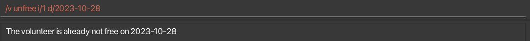Dates removed unsuccessful